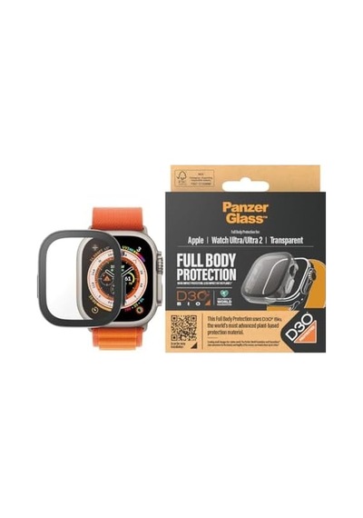 Panzer Glass - Screen Protector Med D3o Full Body Apple Watch Uyumlu Ultra - 49 Mm - Şeffaf