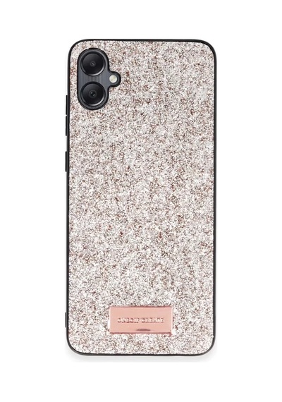 Samsung Galaxy  Uyumlu,  A05 Bright Simli Kapak - Gold