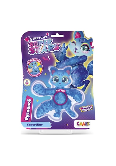 Superstars Super Blue Rycoonce Stretchy Figür