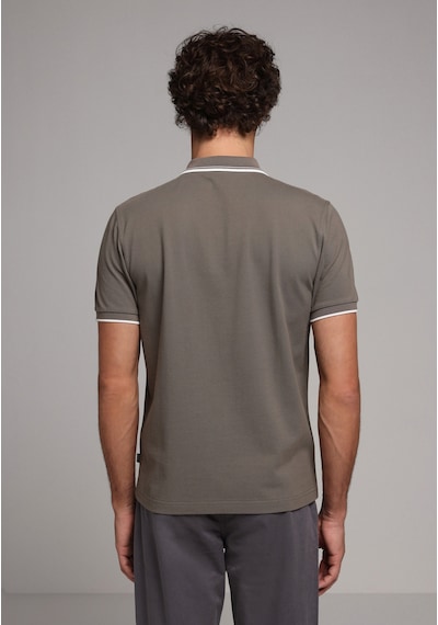 Colin's Colins Regular Fit Polo Yaka Düz Erkek Yeşil Kısa Kol Tişört Cl1080027 Q1.v2 Kha Haki