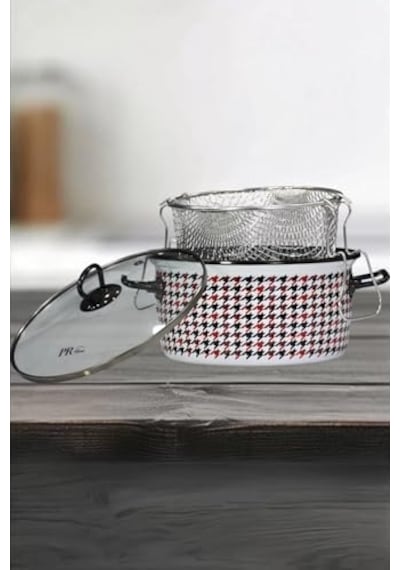 Pr Kızartma Tenceresi 22 Cm Beyaz