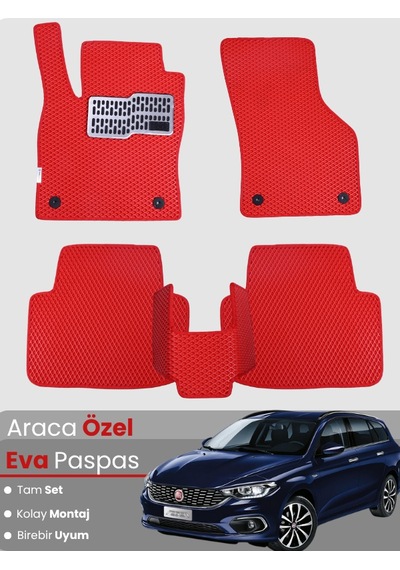 Fiat Egea Stationwagon 2017-2025 Uyumlu Eva Paspas Tam Set Araca Özel,su Geçirmez 532
