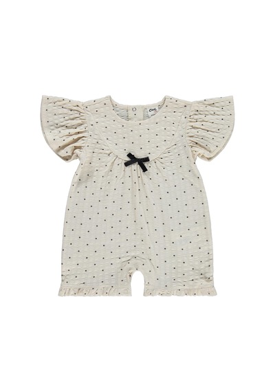 Civil Baby Puan Empirme 6-18 Ay Patiksiz Tulum - Bej