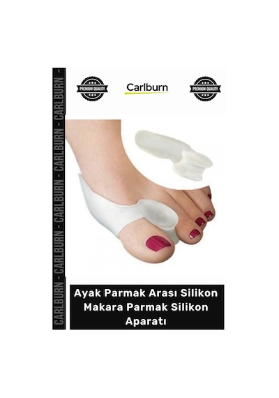Ayakbakım Ortopedik Hallux Valgus Destek Ayak Parmak Arası Silikon Makara Parmak Silikon Aparatı