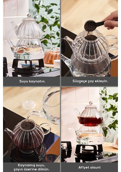 Karaca  Lori Borosilikat Cam Çaydanlık