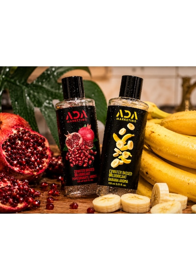 Ada Marketing 2'li Set 150 Ml Muz Ve Nar Aromalı Yenilebilir Kayganlaştırıcı Jel