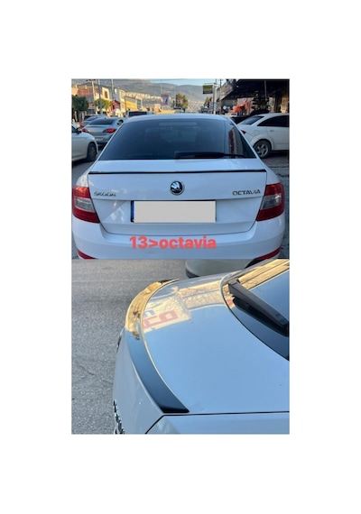 Octavia 2013- Model Boyalı Plastik Spoiler