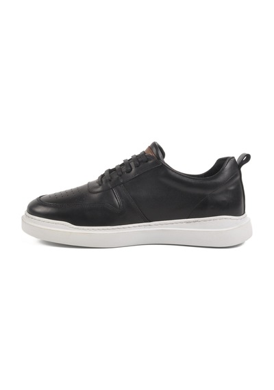 Siyah Beyaz Hakiki Deri Erkek Sneaker Premium 412 M Siyah-beyaz Siyah - Beyaz