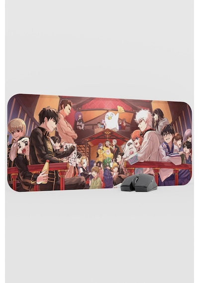 Gintama Anime V1 - 70x30 Xl Gaming Kauçuk Kaymaz Taban Mouse Pad Fare Altlığı