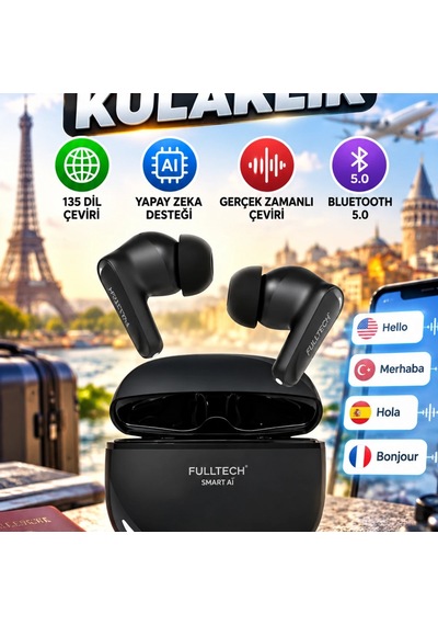 Yapay Zeka Destekli Tws Bluetooth Kulaklık 135 Dilde Gerçek Zamanlı Çeviri 00