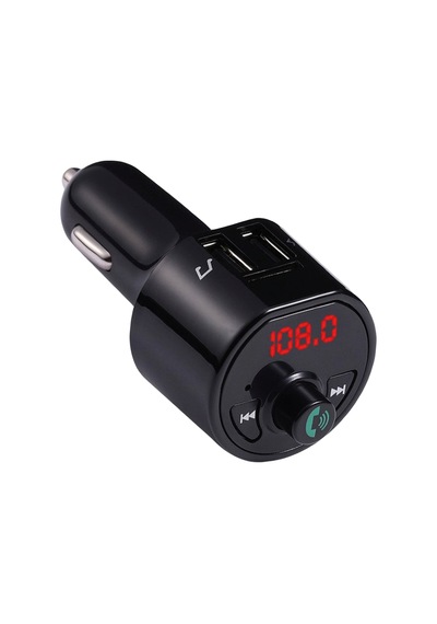 Araç Fm Transmitter Bluetooth Müzik Çalar 3.4a Çift Usb Hızlı Şarj Dijital Göstergeli