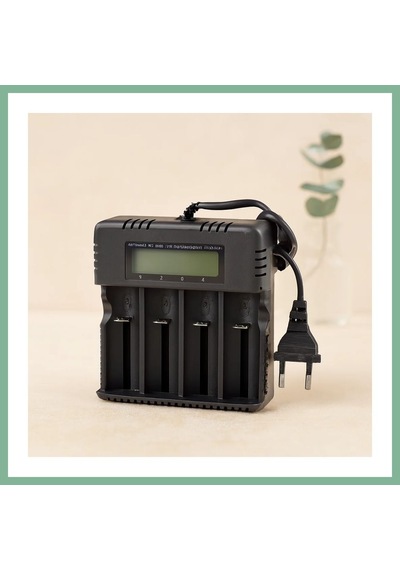 Bşkvirgo 4 Yuvalı Li-ion Pil Şarj Cihazı 3000ma 4.2v 18650/26650/16340 Uyumlu Bsk2026
