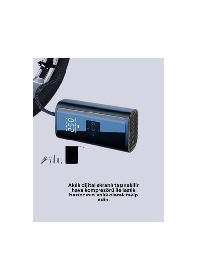 Bisik, Motosik Ve Araçlar İçin Çok Amaçlı Hava Pompası
