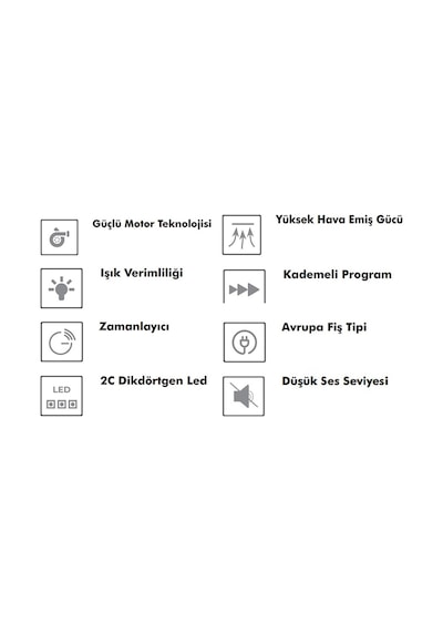 Narte NT-HI30190B 90 Cm Ada Tipi Davlumbaz