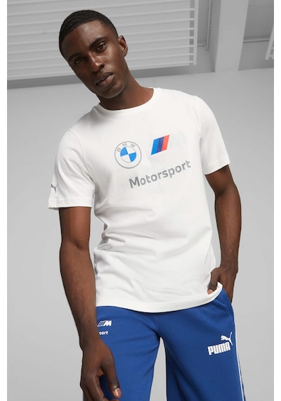 Puma Bmw Mms Ess Logo Tee Beyaz Erkek Kısa Kol T-shirt 000000000101816524 Beyaz