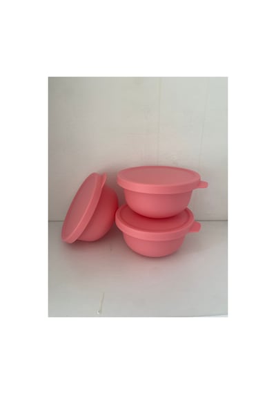 Aloha Kap 200ml 3lü Saklama Kabı Pembe