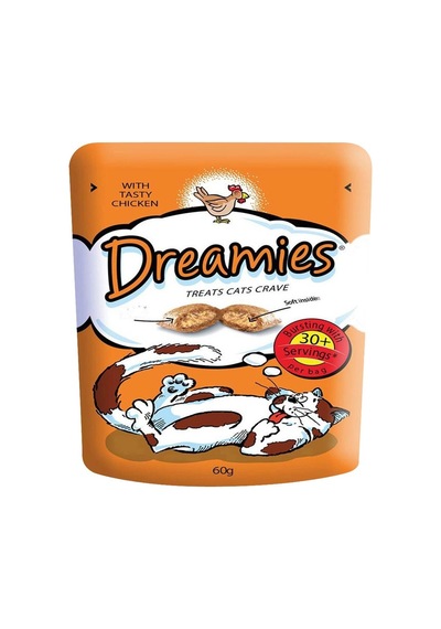 Dreamies Tavuk Kedi Ödül Maması 60 G - Lezzetli Ve Pratik Ödül 6'li Avantaj Paketi - 6 Adet Tarı
