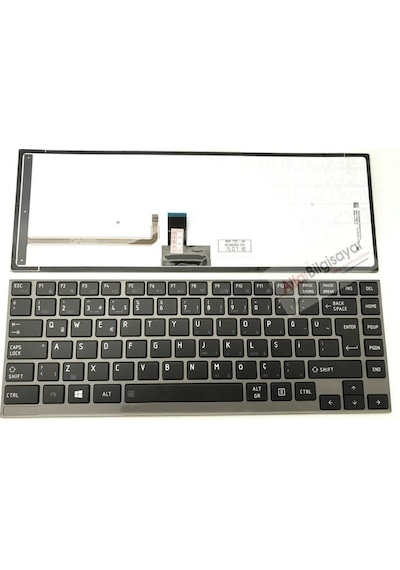 Alfabilgisayar Toshiba Uyumlu Portege Z830-A4S Pt131E Klavye Işıklı Tuş Takımı Q-Türkçe