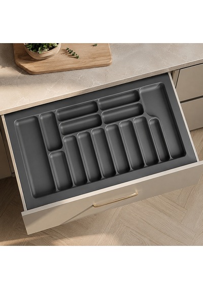 Starax 100 Cm Plastik Kaşıklık Antrasit S-2293-ap Çok Renkli