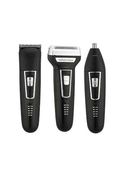 Pro Model 3 Başlıklı Profesyonel 3in1 Tıraş Makinesi Saç Sakal Burun Kılı Tüy Temizleme Traş