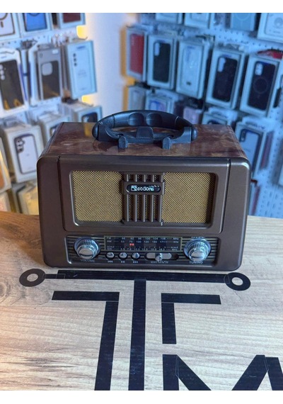 Retro Style Görünümlü Şarjlı Radyo Bluetooth Usb Sd Kartlı Güçlü Bass