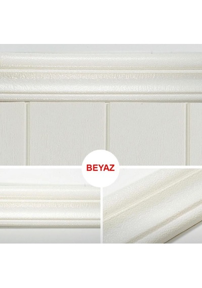 Nwçıta01 Beyaz 8Cm-117Cm Dekoratif Yapışkanlı Kenar Çıtası (547640003)