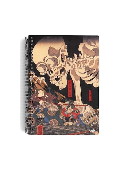 Utagawa Kuniyoshi/takiyasha And The Skeleton Spectre,1844 Spiralli Defter 08 A5 Çizgisiz 100 Sayfa