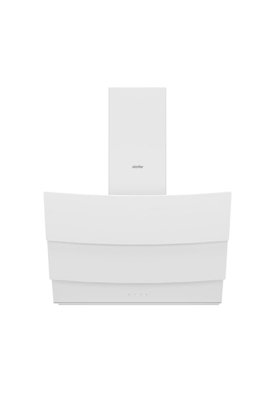 Simfer 8707 60CM Premium Dokunmatik Beyaz Cam Davlumbaz Kumandalı