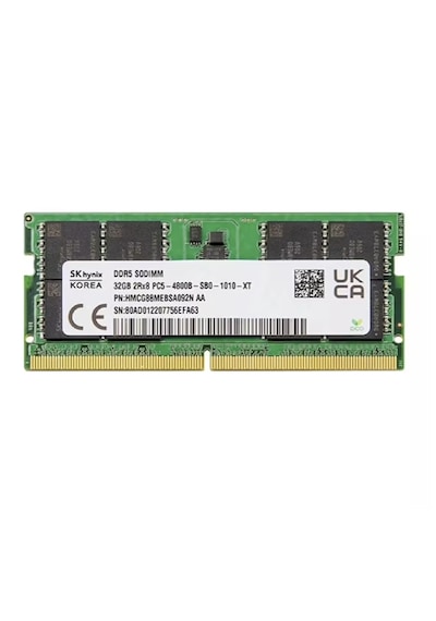 Sk Hynix 32gb Ddr5 4800mhz Cl40 Sodımm Notebook Ram Hmcg88aebsa095n