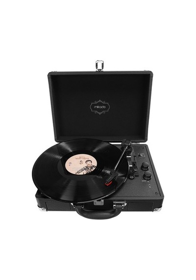 Siyah Turntable Ve Bluetooth Destekli Müzik Deneyimi