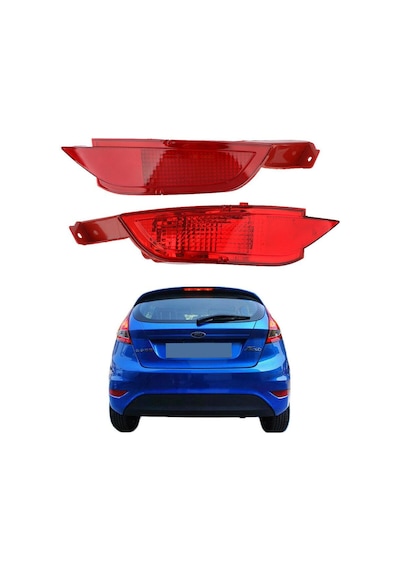 Ford Fiesta Akra Sis Lambası Tampon Reflektörü Takımı 2008--2015