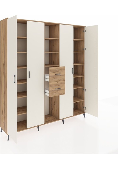 Hyperion Dolap 15 Raflı 2 Çekmeceli 4 Kapaklı 220x44x243 Çam-aytaşı/çam Aytası/atlas Çam Hyperion Dolap 15 Raflı 2 Çekmeceli 4 Kapaklı 220x44x243 Çam-aytaşı/çam Aytası/atlas Çam