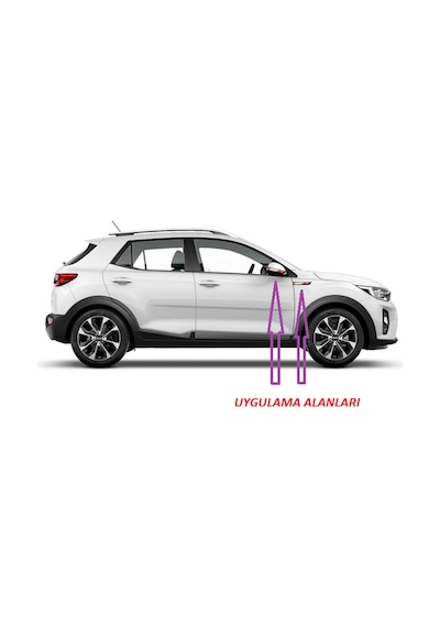 Kia GT Line Stonic Yan Aynalar Ve Çamurluk Yanı Damla Desen Bıçak