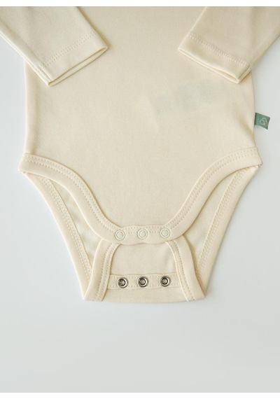 Kitikate Organik New Basic Uzayan Uzun Kol Body Natural Naturel