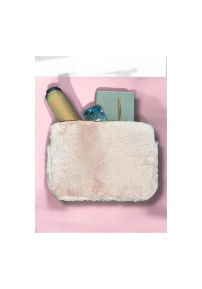 Plush Studıo 13-13.3-14 Inch Peluş Macbook, Laptop Çantası, Pudra Toscase Askısız 36x26cm Pembe Pembe