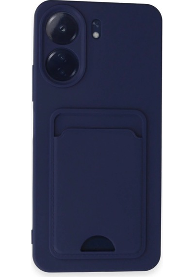 Muratech Newface Xiaomi Redmi 13c Kılıf Kelvin Kartvizitli Silikon - Lacivert
