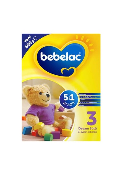 Bebelac Devam Sütü 3 400 G - 6 Adet Tarı