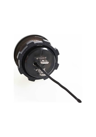 Devremarkt Yuvarlak Voltmetre Termometre 12v 24v Panel Tip Montaj Dijital Kırmızı Renk Led Sıcaklık Isı Voltaj