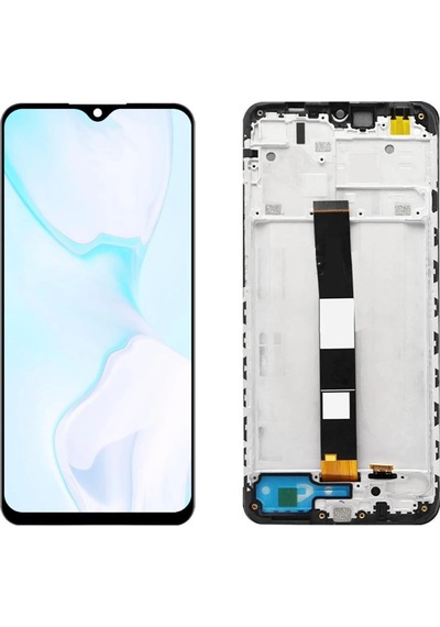 Xiaomi Uyumlu Redmi 10a Lcd Ekran Dokunmatik Siyah Çıtalı