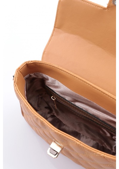 Dgn Arm194 Kadin Sapi Örgülü Çanta ARM194-2491-R0385 Camel
