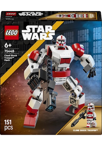 LEGO® Star Wars™ Klon Şok Trooper™ Robotu 75448 - 6 Yaş Üzeri Çocuklar için Figür İçeren Yaratıcı Oyuncak Yapım Seti (151 Parça)