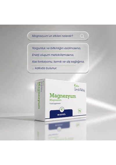 Dr. Ümit Aktaş Magnezyum Takviyesi 60 Kapsül