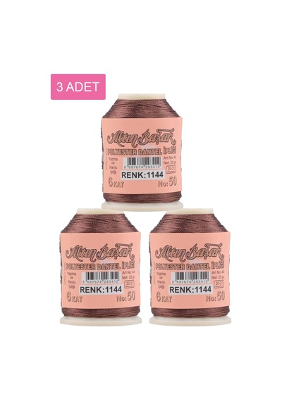 3 Adet Altınbaşak Oya Ve Dantel İpi 20 Gr - Royaleks - No: 1144