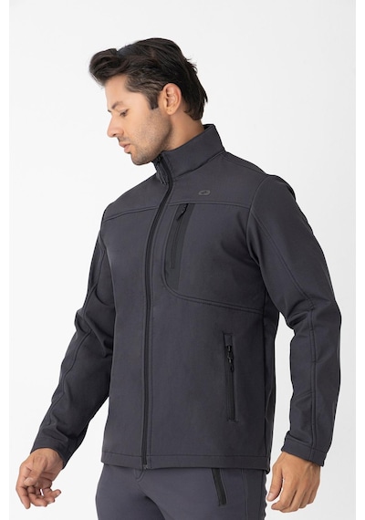Crozwise Erkek Softshell Spor Mont Antrasit