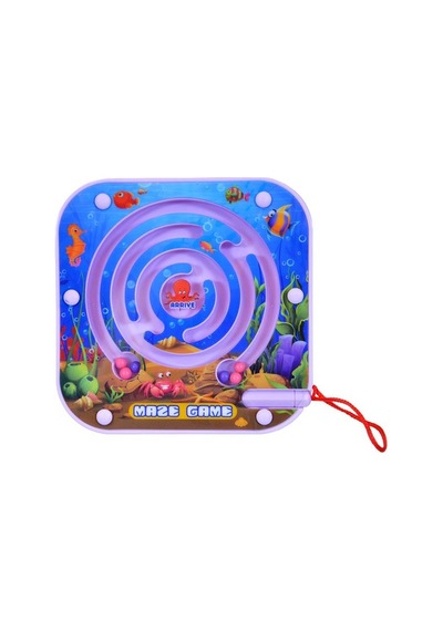 Maze Game Labirent Oyunu Mıknatıs Kalemli Mor Yb3249
