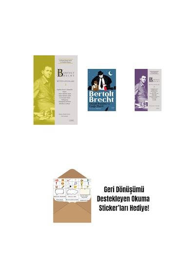 Bertolt Brecht - Bütün Oyunları 2 Ciltli + Efendi Puntila Ve Uşağı Matti + Bertolt Brecht - Bütün Oyunları 3 + Okuma Sticker'ları