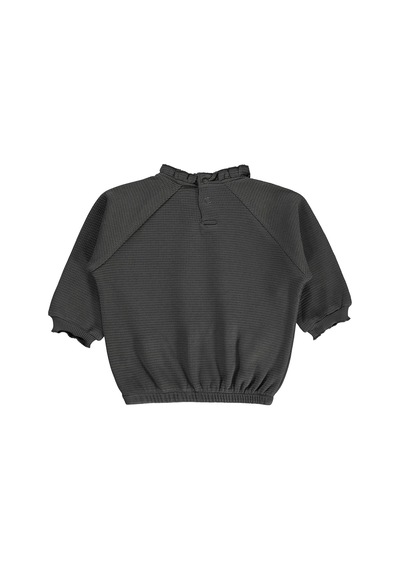 Civil Baby Uğur Böceği Nakışlı 6-18 Ay Sweatshirt - Gri Antrasit
