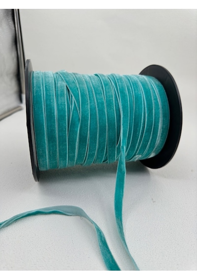 Paşateks- 1 Cm Düz Kadife-5 Metre -z.yeşil