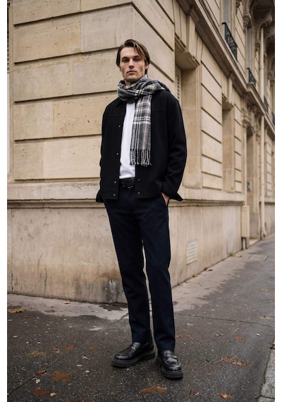 Defacto Erkek Pamuklu Smart-casual Pantolon G1076ax26spbk81 Siyah-bk81