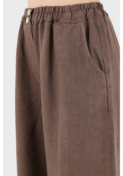 Via Dante Relaxed Fit Güpür Detaylı Bol Paça Keten Pantolon Bayan Pantolon 699e10941 Kahve Via Dante Relaxed Fit Güpür Detaylı Bol Paça Keten Pantolon Bayan Pantolon 699e10941 Kahve